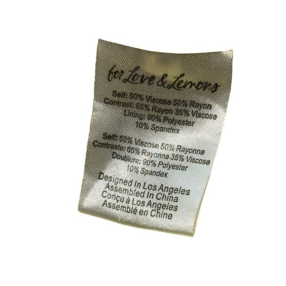 For Love & Lemons Dubois Mixed Print Freedom Floral Mini Dress US S - Picture 6 of 10